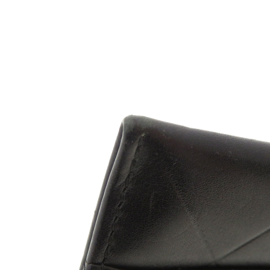CHANEL Card Case lambskin black Logo motif Women(Unisex) Used Authentic