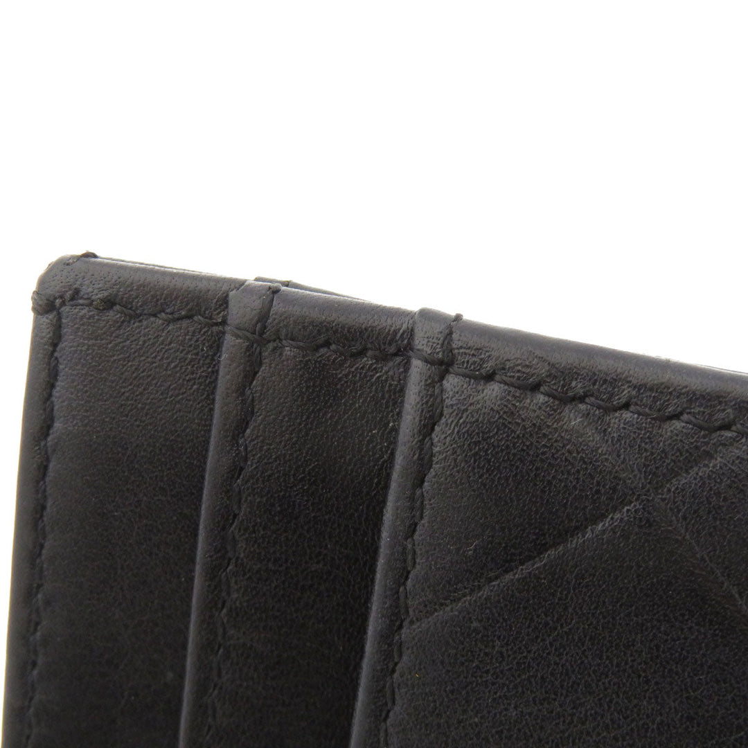 CHANEL Card Case lambskin black Logo motif Women(Unisex) Used Authentic