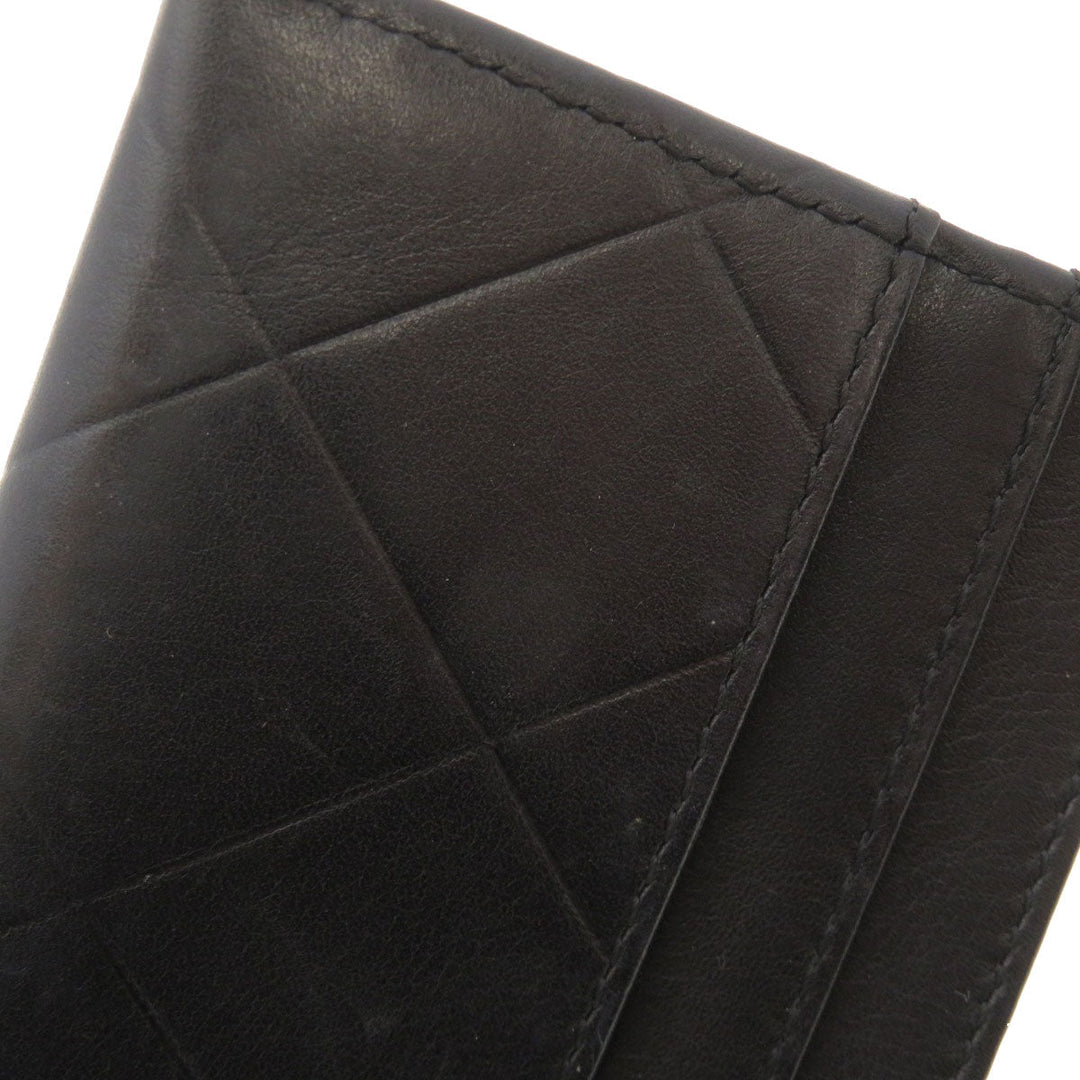 CHANEL Card Case lambskin black Logo motif Women(Unisex) Used Authentic