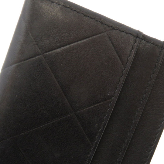 CHANEL Card Case lambskin black Logo motif Women(Unisex) Used Authentic