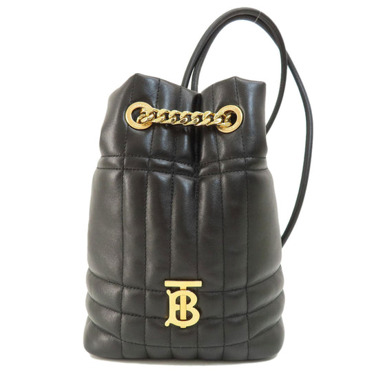 BURBERRY Backpack Calfskin black roller Women Used Authentic