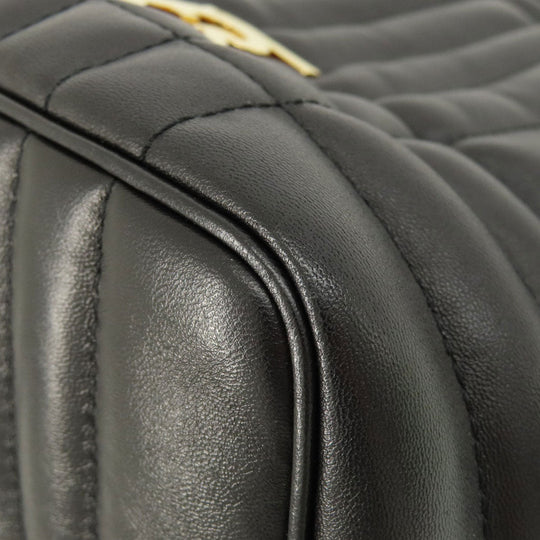 BURBERRY Backpack Calfskin black roller Women Used Authentic