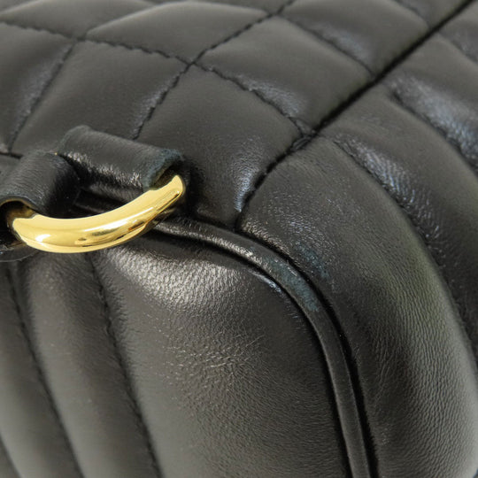 BURBERRY Backpack Calfskin black roller Women Used Authentic