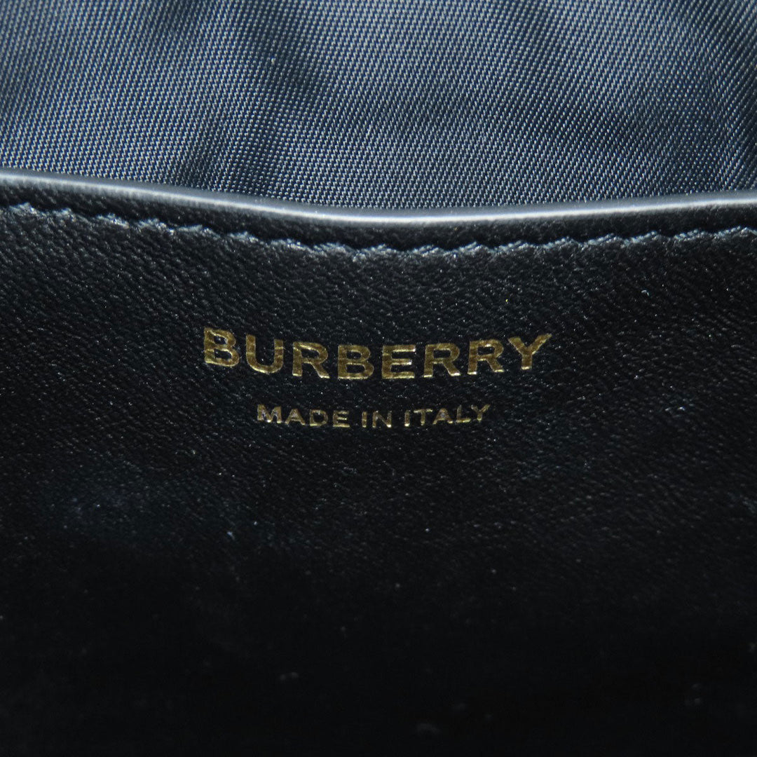 BURBERRY Backpack Calfskin black roller Women Used Authentic
