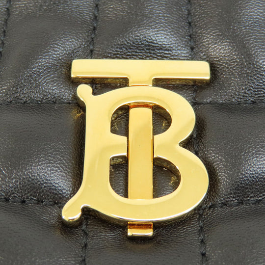 BURBERRY Backpack Calfskin black roller Women Used Authentic