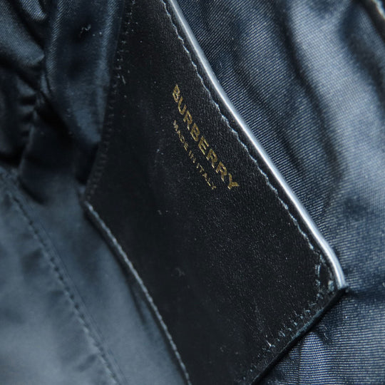 BURBERRY Backpack Calfskin black roller Women Used Authentic