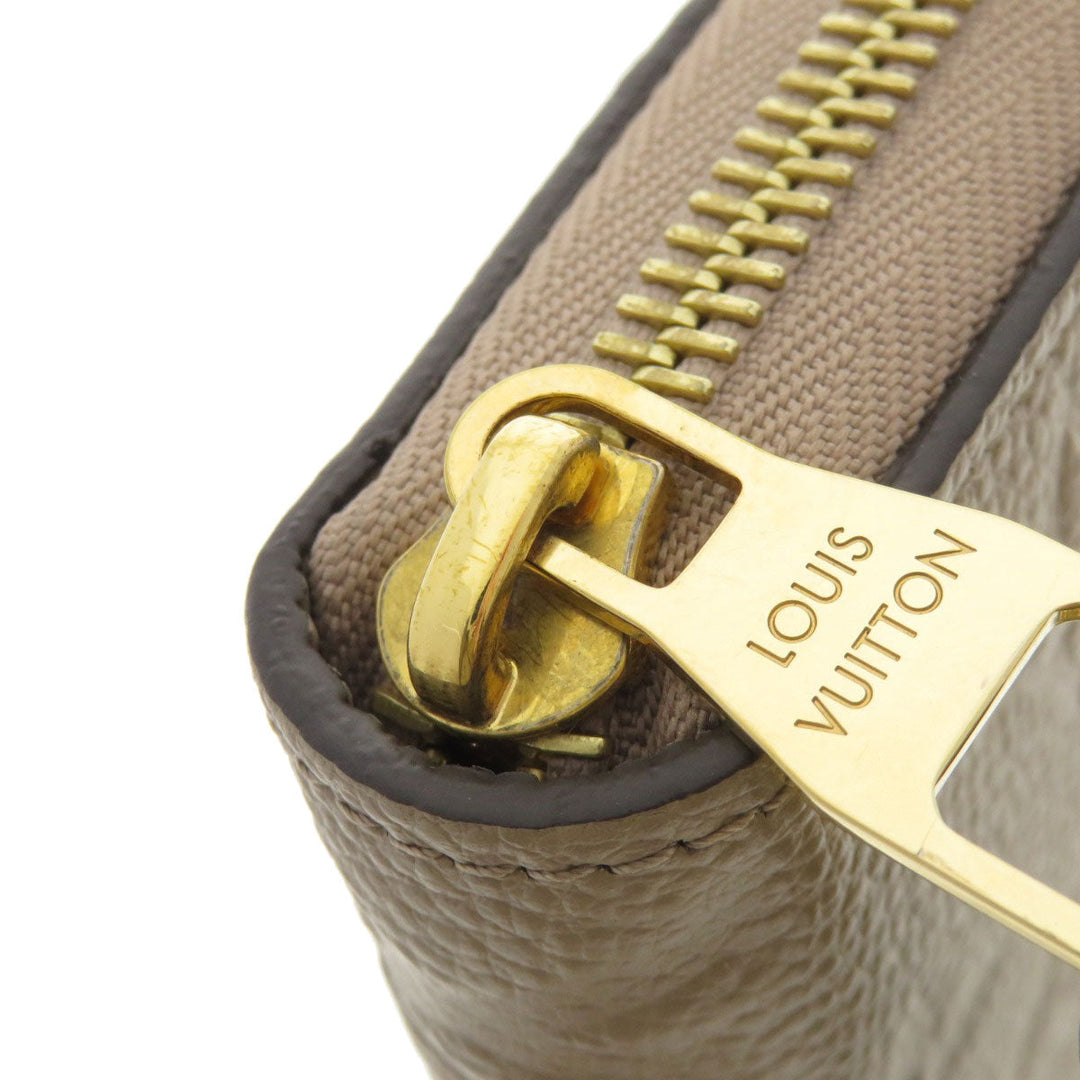 LOUIS VUITTON Long Wallet Purse M69034 Ann Platt beige Zippy Wallet Monogram Empreinte Women Used Authentic