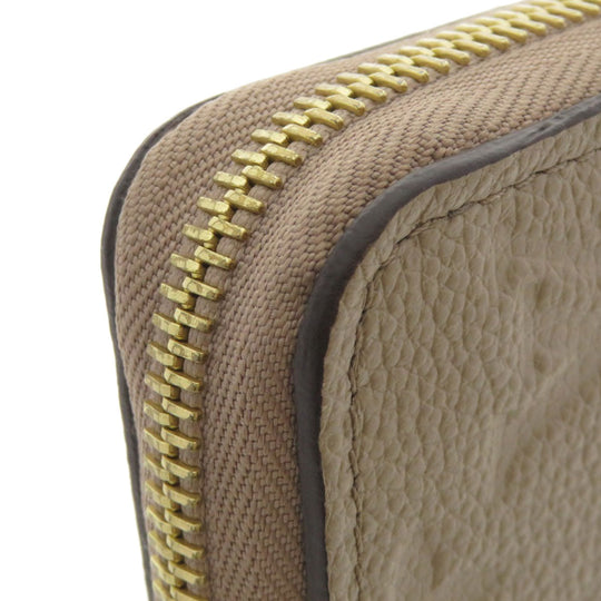 LOUIS VUITTON Long Wallet Purse M69034 Ann Platt beige Zippy Wallet Monogram Empreinte Women Used Authentic