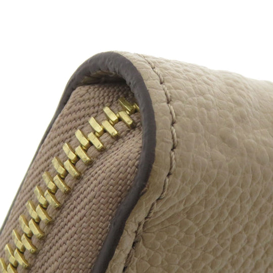 LOUIS VUITTON Long Wallet Purse M69034 Ann Platt beige Zippy Wallet Monogram Empreinte Women Used Authentic