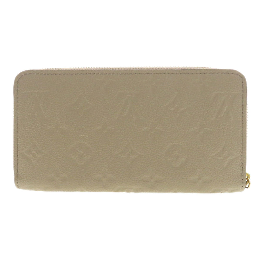 LOUIS VUITTON Long Wallet Purse M69034 Ann Platt beige Zippy Wallet Monogram Empreinte Women Used Authentic