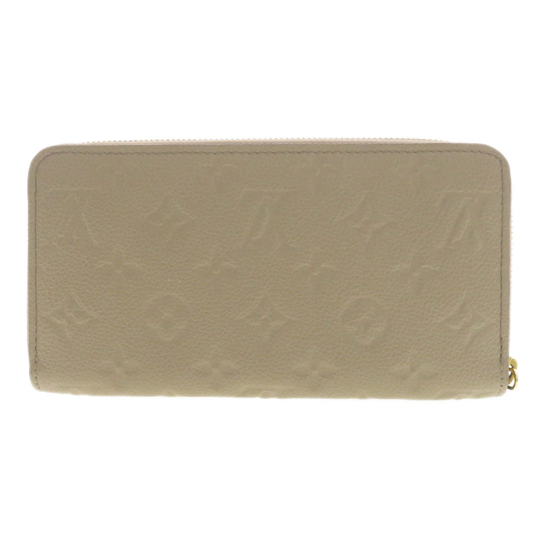 LOUIS VUITTON Long Wallet Purse M69034 Ann Platt beige Zippy Wallet Monogram Empreinte Women Used Authentic