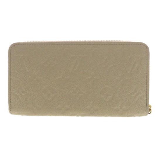 LOUIS VUITTON Long Wallet Purse M69034 Ann Platt beige Zippy Wallet Monogram Empreinte Women Used Authentic