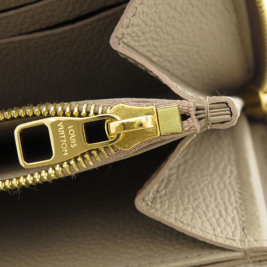 LOUIS VUITTON Long Wallet Purse M69034 Ann Platt beige Zippy Wallet Monogram Empreinte Women Used Authentic