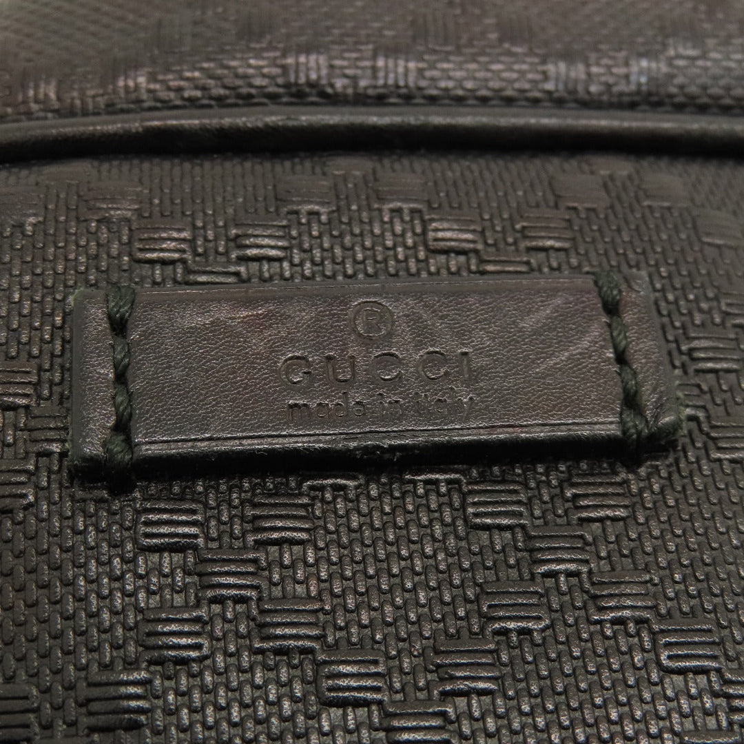 GUCCI Business bag 201480 leather black Diamante Women Used Authentic