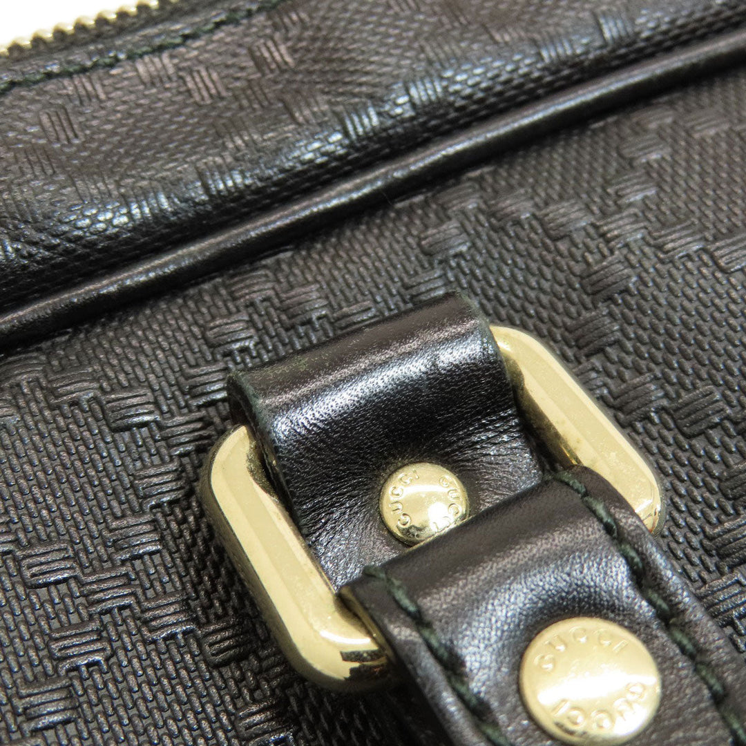 GUCCI Business bag 201480 leather black Diamante Women Used Authentic