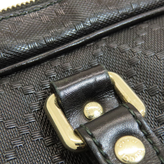 GUCCI Business bag 201480 leather black Diamante Women Used Authentic