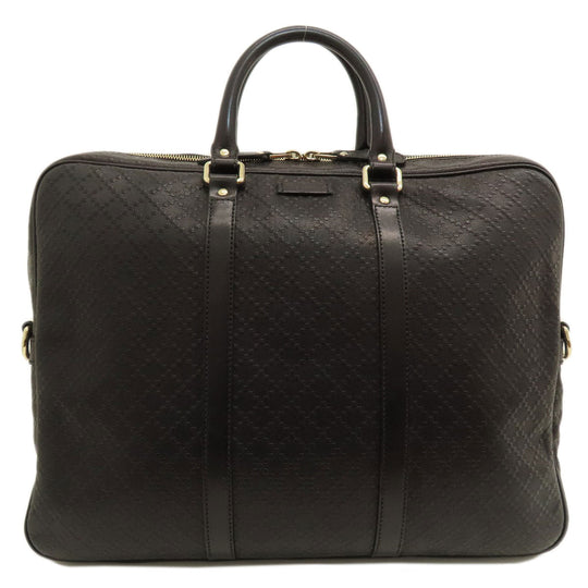 GUCCI Business bag 201480 leather black Diamante Women Used Authentic