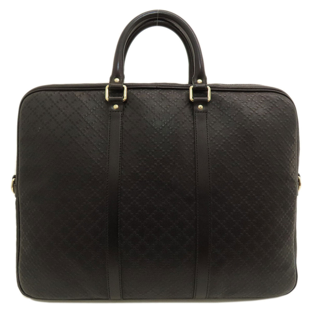 GUCCI Business bag 201480 leather black Diamante Women Used Authentic