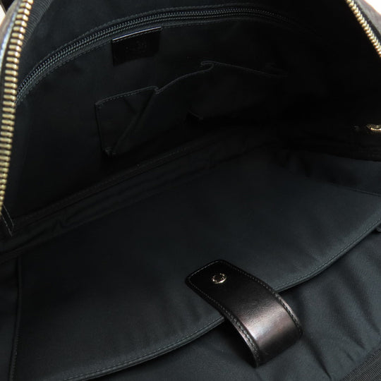 GUCCI Business bag 201480 leather black Diamante Women Used Authentic
