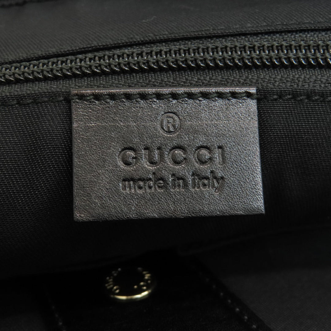 GUCCI Business bag 201480 leather black Diamante Women Used Authentic