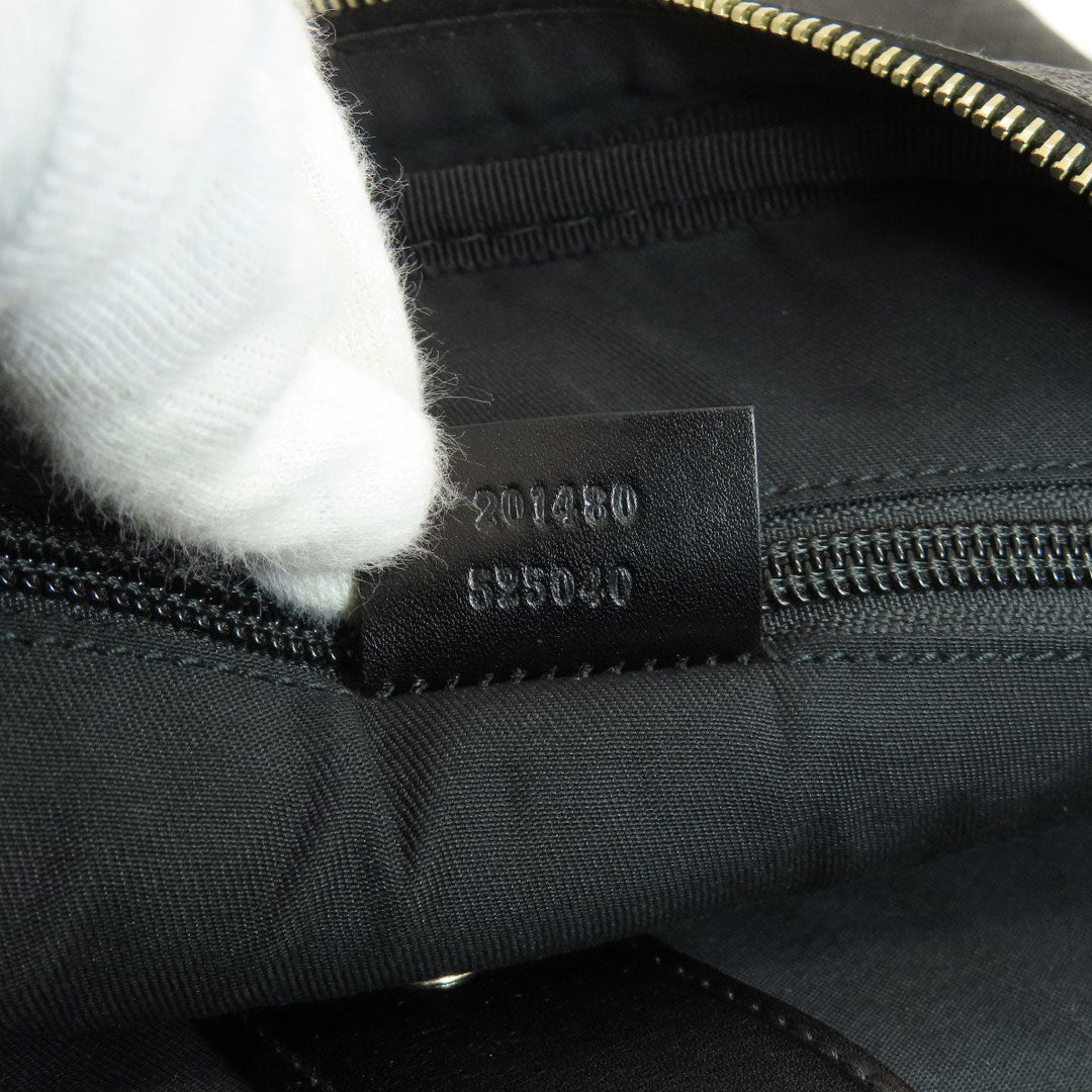 GUCCI Business bag 201480 leather black Diamante Women Used Authentic