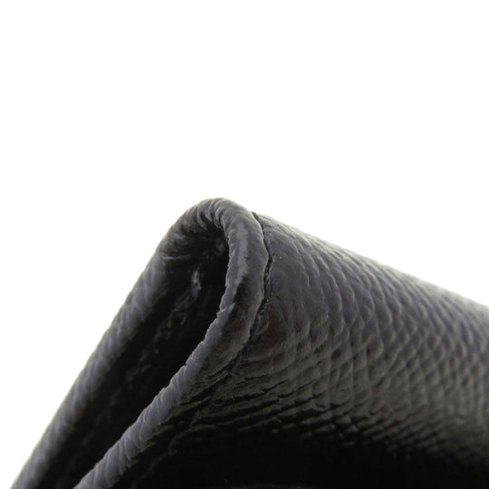 BVLGARI Key case Key holder  Calfskin black logoMetal