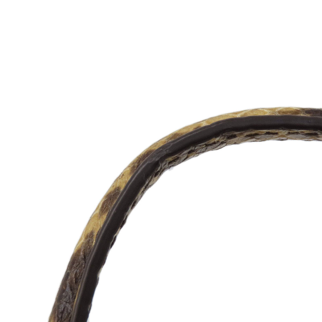 COACH Handbag C7261 PVC, Leather Brown Signature 2WAY Women Used Authentic