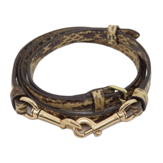 COACH Handbag C7261 PVC, Leather Brown Signature 2WAY Women Used Authentic