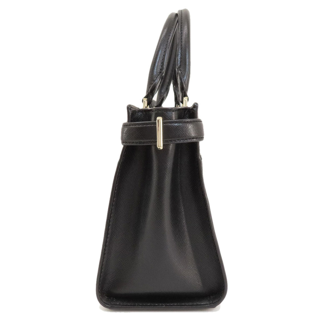 Kate Spade Handbag PVC black logo 2WAY Women Used Authentic