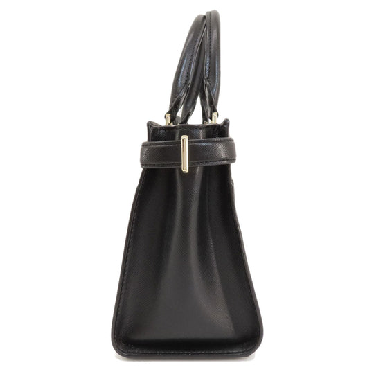 Kate Spade Handbag PVC black logo 2WAY Women Used Authentic
