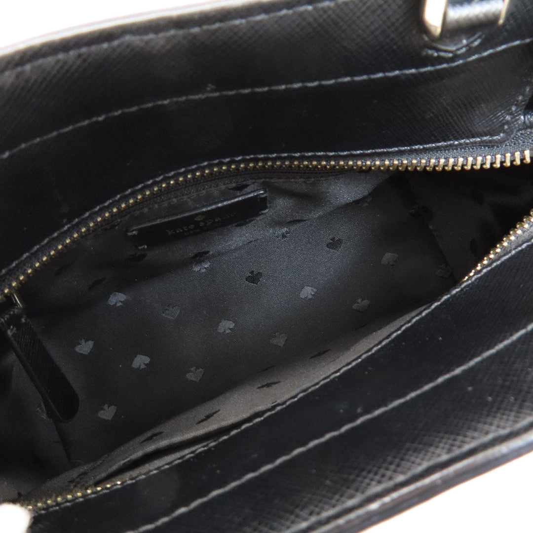Kate Spade Handbag PVC black logo 2WAY Women Used Authentic