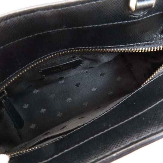 Kate Spade Handbag PVC black logo 2WAY Women Used Authentic