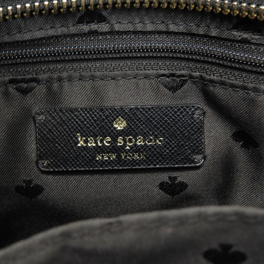 Kate Spade Handbag PVC black logo 2WAY Women Used Authentic