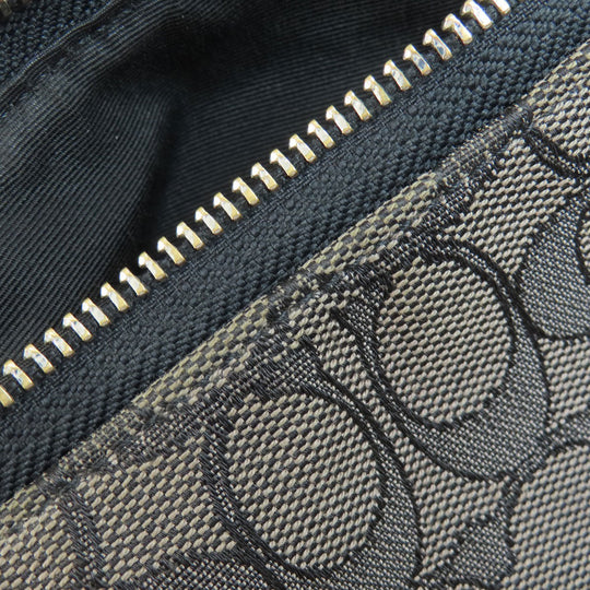 COACH Shoulder Bag F29959 canvas black one belt signature Women Used Authentic