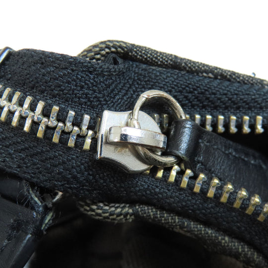 COACH Shoulder Bag F29959 canvas black one belt signature Women Used Authentic