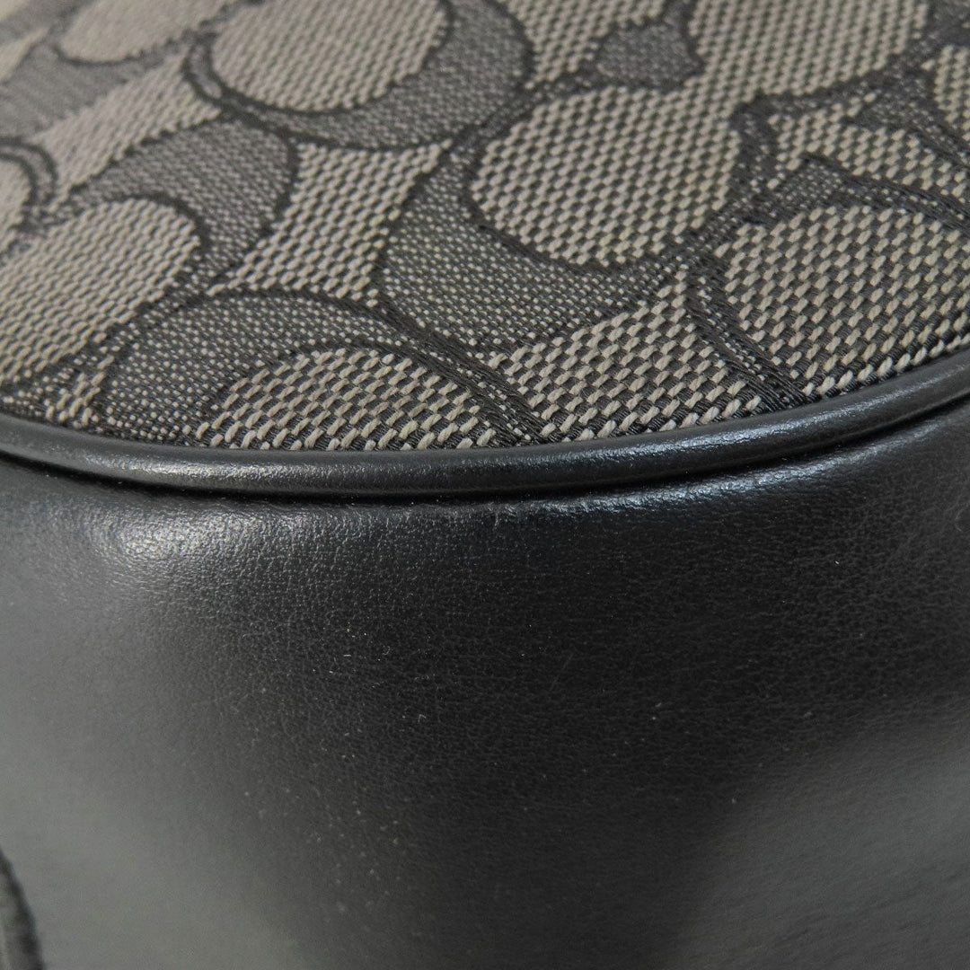 COACH Shoulder Bag F29959 canvas black one belt signature Women Used Authentic