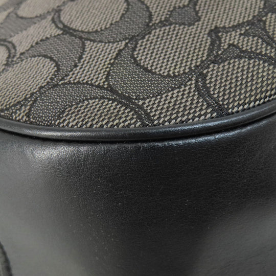 COACH Shoulder Bag F29959 canvas black one belt signature Women Used Authentic