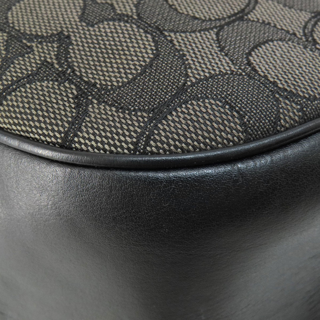 COACH Shoulder Bag F29959 canvas black one belt signature Women Used Authentic