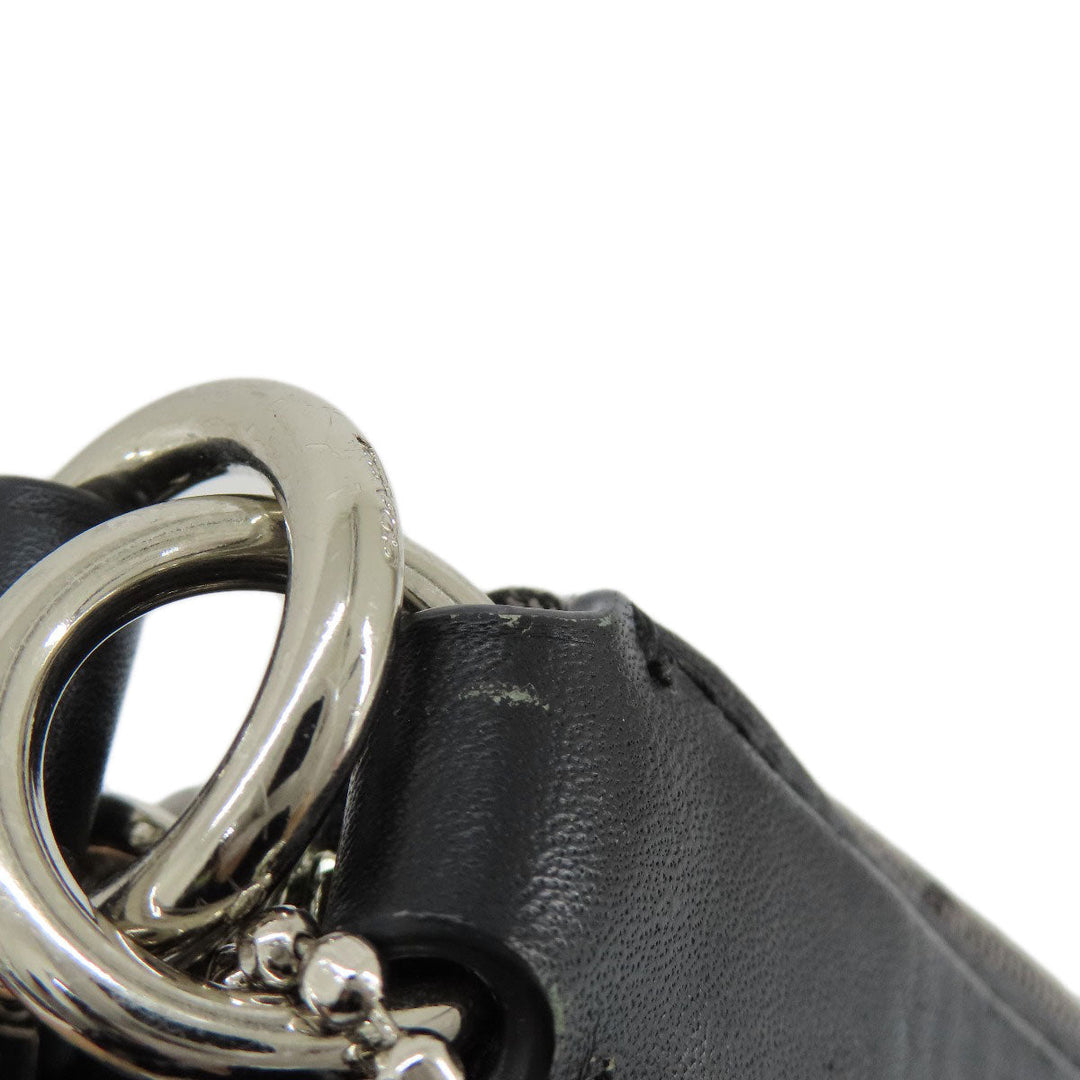 COACH Shoulder Bag F55365 canvas black one belt signature Women Used Authentic