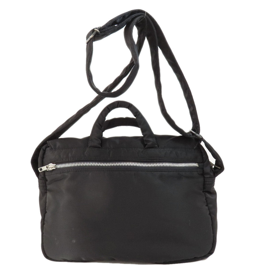 PORTER Shoulder Bag Nylon black logo mens Used Authentic
