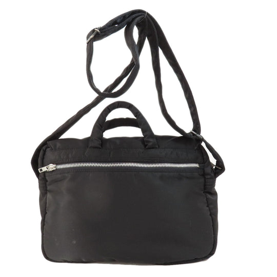 PORTER Shoulder Bag Nylon black logo mens Used Authentic