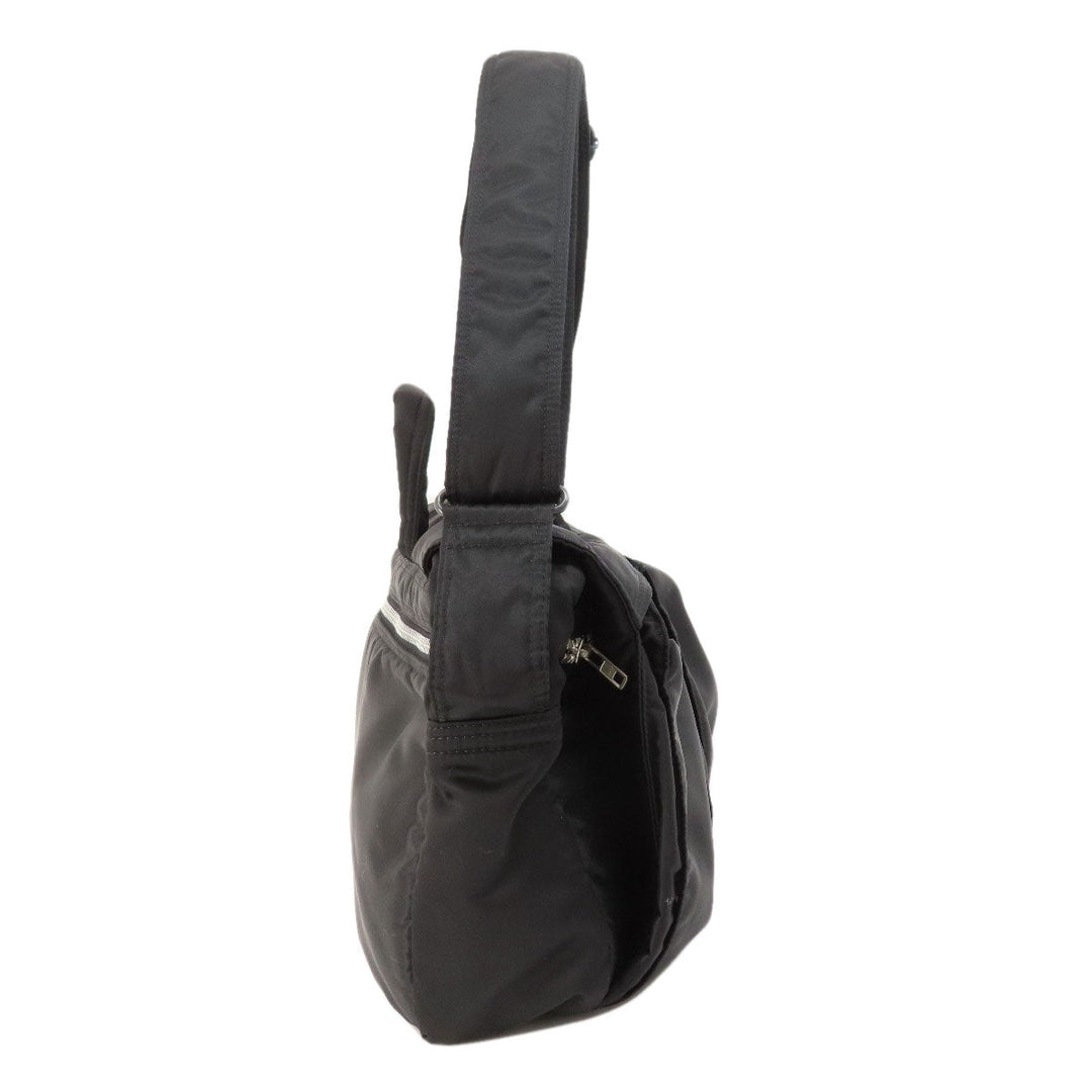 PORTER Shoulder Bag Nylon black logo mens Used Authentic
