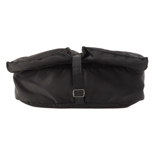 PORTER Shoulder Bag Nylon black logo mens Used Authentic