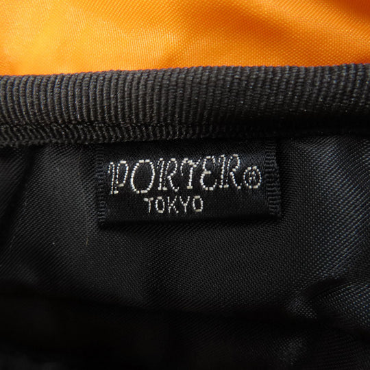 PORTER Shoulder Bag Nylon black logo mens Used Authentic