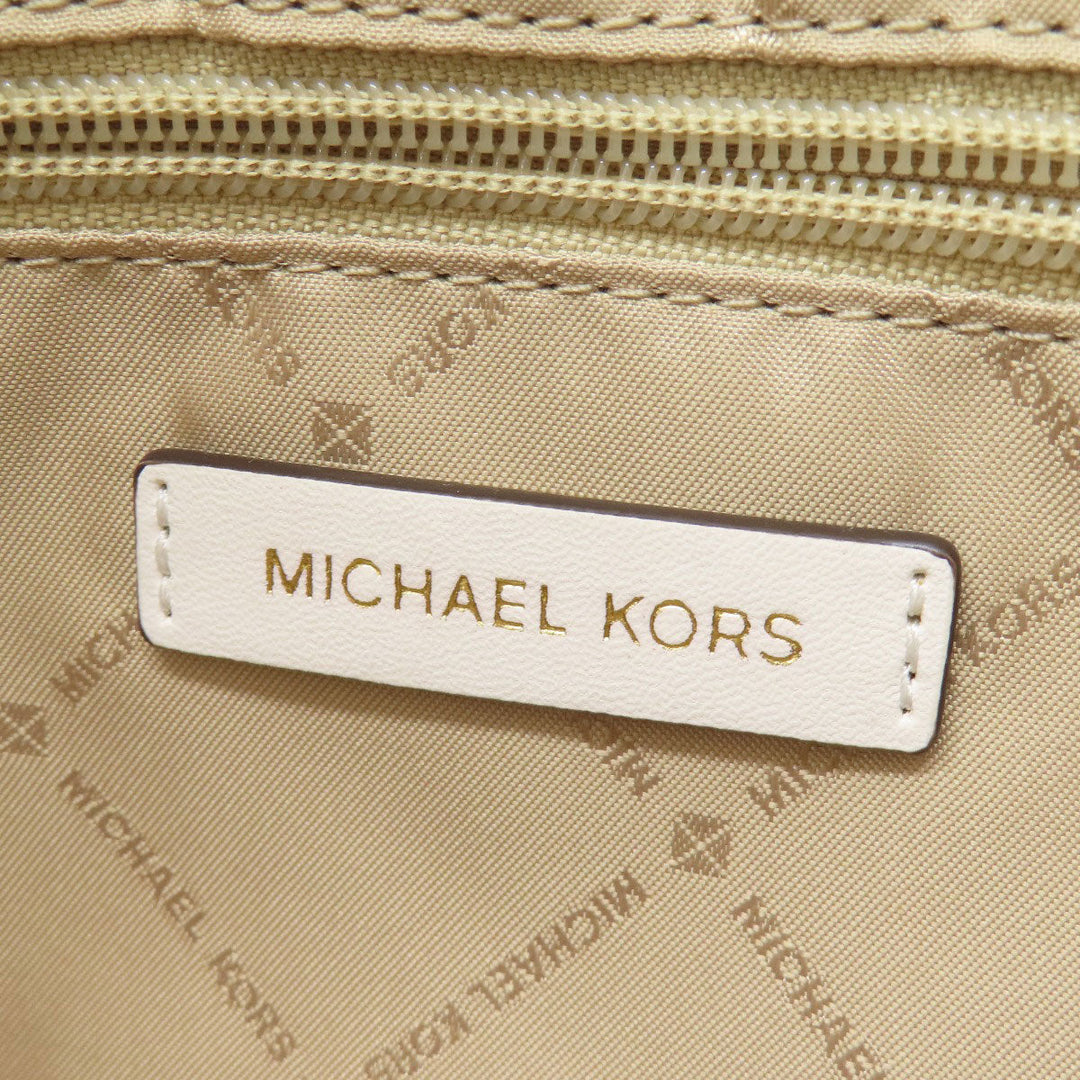 MICHAEL KORS Tote Bag PVC blue Watercolor pattern Women Used Authentic