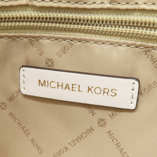 MICHAEL KORS Tote Bag PVC blue Watercolor pattern Women Used Authentic