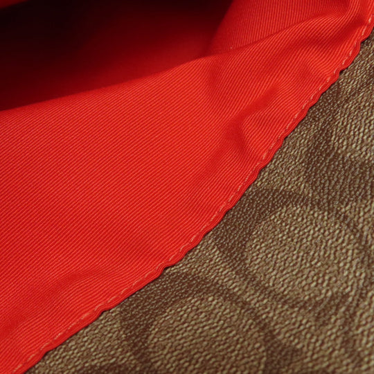 COACH Shoulder Bag F58297 PVC, Leather Brown Long Shoulder Signature Women Used Authentic