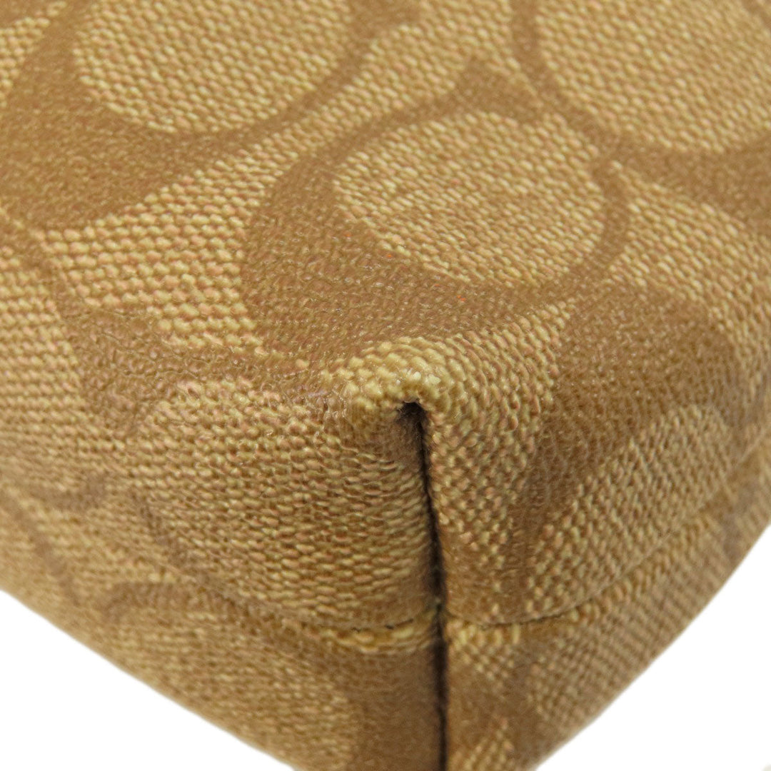 COACH Shoulder Bag F58297 PVC, Leather Brown Long Shoulder Signature Women Used Authentic