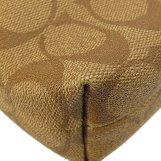 COACH Shoulder Bag F58297 PVC, Leather Brown Long Shoulder Signature Women Used Authentic