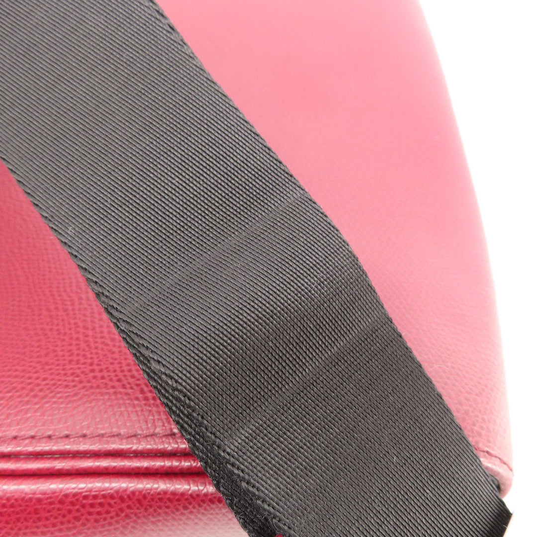 MICHAEL KORS Shoulder Bag leather Red logo Women Used Authentic